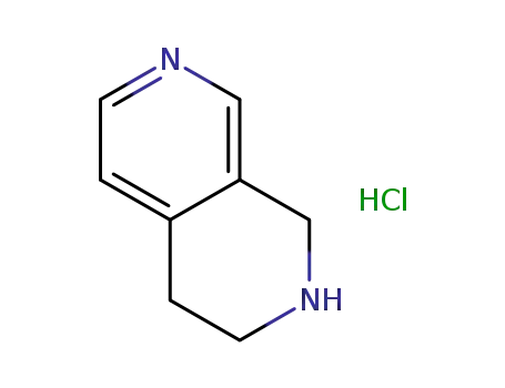 Molecular Structure of 1354940-72-9 (1,2,3,4-Tetrahydro-2,7-naphthyridine hydrochloride)