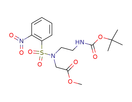 [(2-<i>tert</i>-butoxycarbonylamino-ethyl)-(2-nitro-benzenesulfonyl)-amino]-acetic acid methyl ester