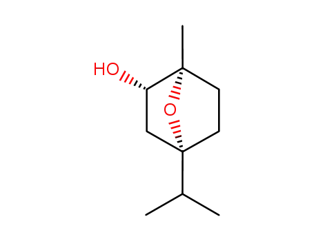 Molecular Structure of 22555-57-3 (2-exo-hydroxy-1-methyl-4-(1-methylethyl)-7-oxabicyclo[2.2.1]heptane)