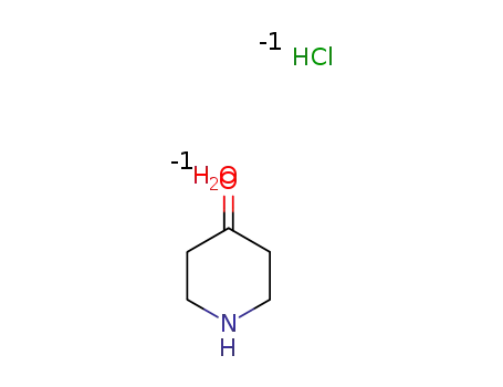 Molecular Structure of 320589-77-3 (4-Piperidone hydrochloride hydrate)