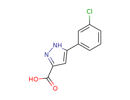 1H-Pyrazole-3-carboxylicacid, 5-(3-chlorophenyl)- cas  595610-50-7