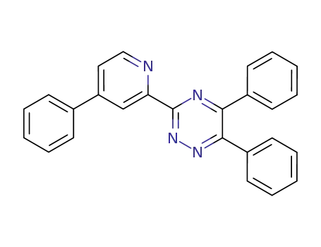Molecular Structure of 1058-71-5 (3-(4-PHENYL-2-PYRIDYL)-5,6-DIPHENYL-1,2,4-TRIAZINE)