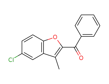 Molecular Structure of 303145-32-6 ((5-CHLORO-3-METHYL-1-BENZOFURAN-2-YL)(PHENYL)METHANONE)