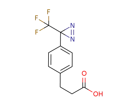 Molecular Structure of 1002328-44-0 (3-(4-(3-(trifluoromethyl)-3H-diazirin-3-yl)phenyl)propanoic acid)
