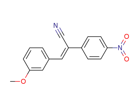 Molecular Structure of 5681-26-5 ((Z)-3-(3-methoxyphenyl)-2-(4-nitrophenyl)acrylonitrile)
