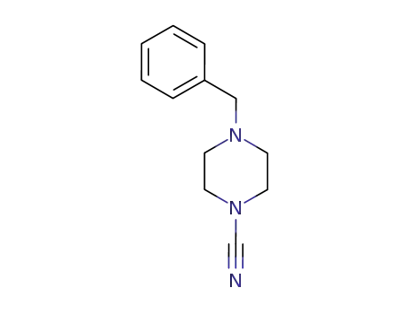 1-Piperazinecarbonitrile, 4-(phenylmethyl)-