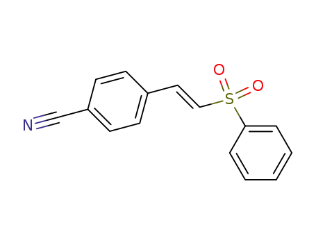 Benzonitrile, 4-[2-(phenylsulfonyl)ethenyl]-, (E)-