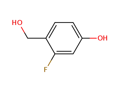 Molecular Structure of 96740-92-0 (3-fluoro-4-(hydroxymethyl)phenol)