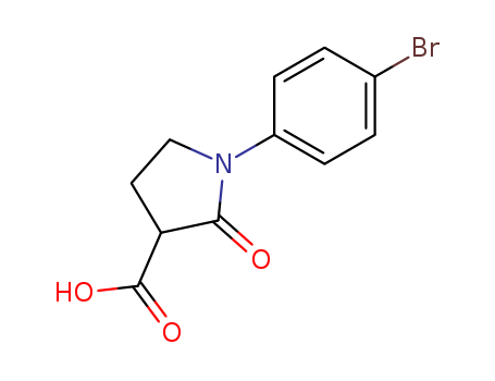 3-Pyrrolidinecarboxylic acid, 1-(4-bromophenyl)-2-oxo-