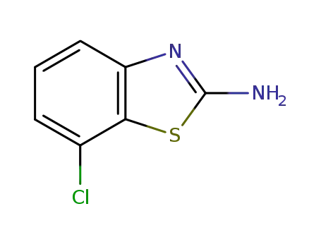 Molecular Structure of 20358-01-4 (2-Benzothiazolamine,7-chloro-(9CI))