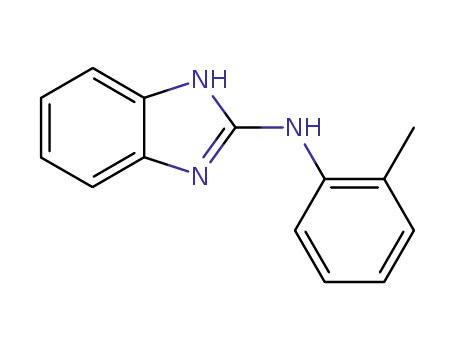 Molecular Structure of 51314-50-2 (1H-Benzimidazol-2-amine, N-(2-methylphenyl)-)