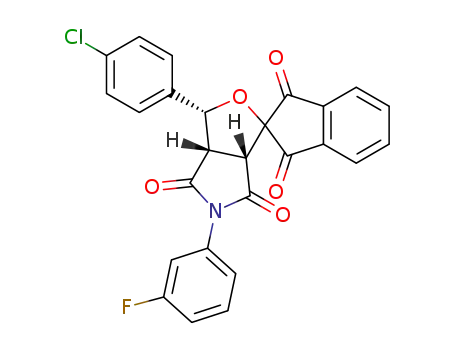 5-(3-fluorophenyl)-3-(4-chlorophenyl)-1',3',4,6-tetraoxohexahydrospiro(1H-furo[3,4-c]pyrrole-1,2'-indane)