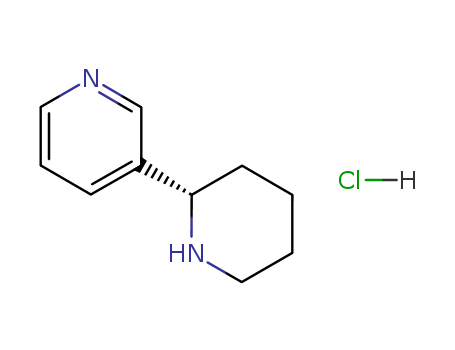 Pyridine,3-(2S)-2-piperidinyl-, hydrochloride (1:1)
