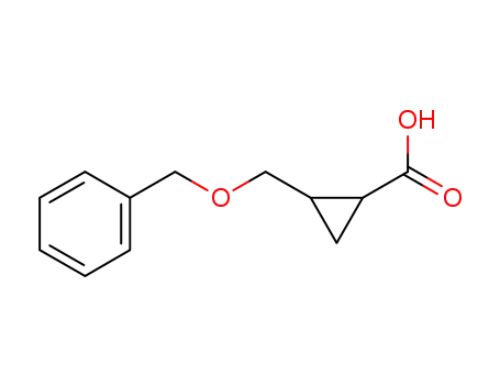 Molecular Structure of 848328-57-4 (2-((Benzyloxy)Methyl)cyclopropanecarboxylic acid)
