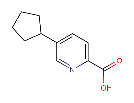 Molecular Structure of 1273016-21-9 (5-cyclopentylpicolinic acid)