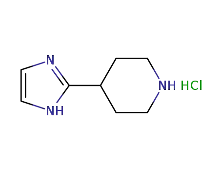 Molecular Structure of 239800-93-2 (4-(1H-IMIDAZOL-2-YL)-PIPERIDINE HCL)