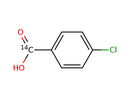 Molecular Structure of 21163-78-0 (4-CHLOROBENZOIC ACID [CARBOXYL-14C])