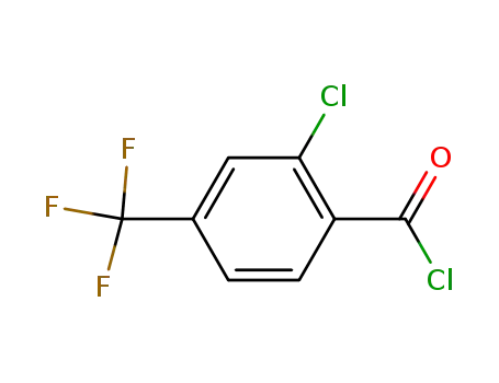 Molecular Structure of 76286-03-8 (Benzoyl chloride, 2-chloro-4-(trifluoromethyl)-)