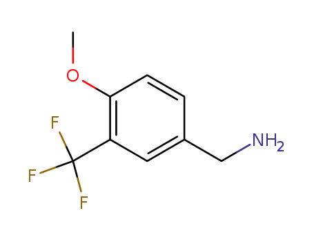 Molecular Structure of 743408-04-0 (4-METHOXY-3-(TRIFLUOROMETHYL)BENZYLAMINE)
