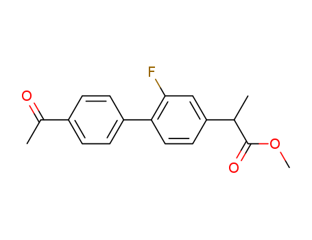 [1,1'-Biphenyl]-4-aceticacid, 4'-acetyl-2-fluoro-a-methyl-, methyl ester