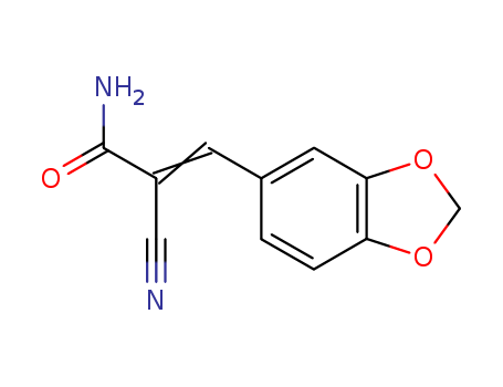 2-Propenamide,3-(1,3-benzodioxol-5-yl)-2-cyano- cas  10354-19-5