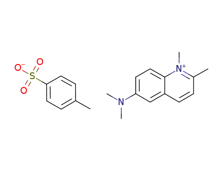Molecular Structure of 902158-30-9 (6-dimethylamino-1,2-dimethylquinolinium tosylate)