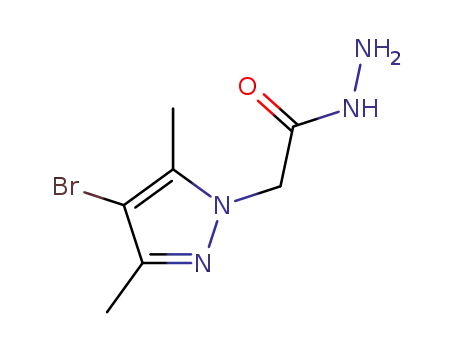 Molecular Structure of 175137-56-1 (2-(4-BROMO-3,5-DIMETHYL-1H-PYRAZOL-1-YL)ETHANOHYDRAZIDE)