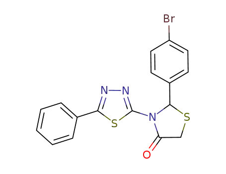 2-(4-bromophenyl)-3-(5-phenyl-1,3,4-thiadiazol-2-yl)thiazolidin-4-one