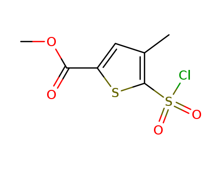 2-Thiophenecarboxylicacid, 5-(chlorosulfonyl)-4-methyl-, methyl ester