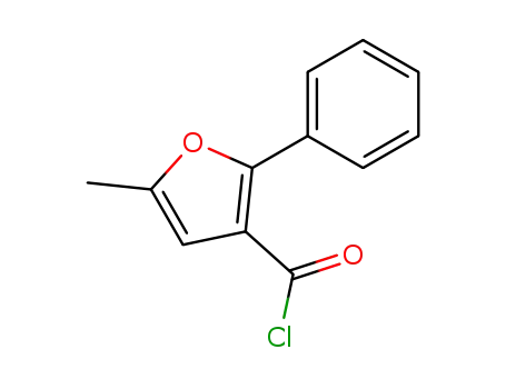 Molecular Structure of 183210-32-4 (5-METHYL-2-PHENYL-3-FUROYL CHLORIDE)