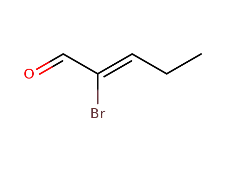 Molecular Structure of 88146-48-9 (2-Pentenal, 2-bromo-)