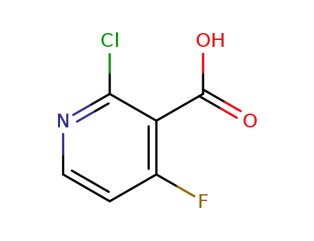 Molecular Structure of 929022-76-4 (2-CHLORO-4-FLUORONICOTINIC ACID)