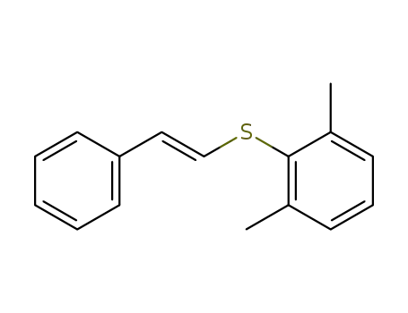 Benzene, 1,3-dimethyl-2-[(2-phenylethenyl)thio]-, (E)-