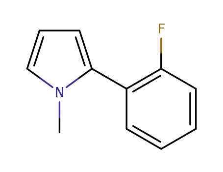 Molecular Structure of 912763-09-8 (1-methyl-2-(2-fluorophenyl)-1H-pyrrole)