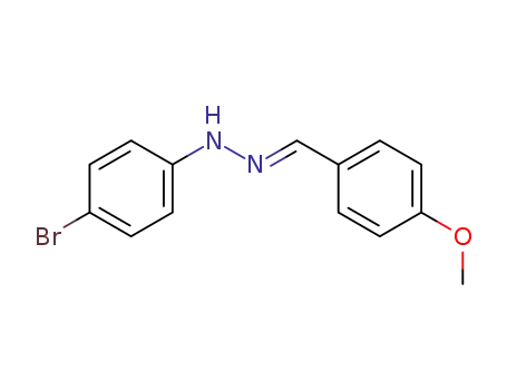Molecular Structure of 27241-90-3 ((2E)-1-(4-bromophenyl)-2-(4-methoxybenzylidene)hydrazine)