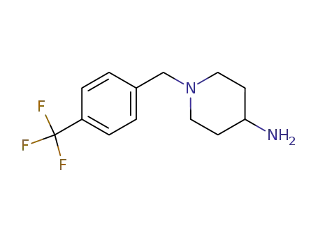 Molecular Structure of 149401-02-5 (1-(4-Trifluoromethyl-benzyl)-piperidin-4-ylamine)