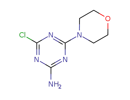 Molecular Structure of 114209-49-3 (4-Chloro-6-(4-morpholinyl)-1,3,5-triazin-2-ylamine)