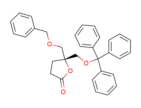 2(3H)-Furanone,
dihydro-5-[(phenylmethoxy)methyl]-5-[(triphenylmethoxy)methyl]-, (5R)-