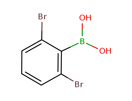 Molecular Structure of 851756-50-8 (2,6-DIBROMOPHENYLBORONIC ACID)
