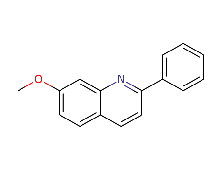 Molecular Structure of 21255-17-4 (2-Phenyl-7-Methoxyquinoline)