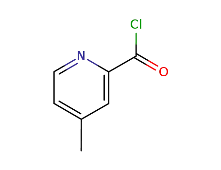 Molecular Structure of 640296-10-2 (2-Pyridinecarbonyl chloride, 4-methyl- (9CI))