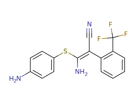 Benzeneacetonitrile, a-[amino[(4-aminophenyl)thio]methylene]-2-(trifluoromethyl)-