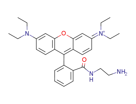 {9-[2-(2-amino-ethylcarbamoyl)-phenyl]-6-diethylamino-xanthen-3-ylidene}-diethyl-ammonium