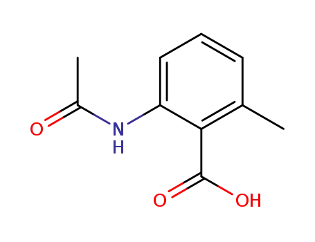 Molecular Structure of 66232-41-5 (2-Acetamido-6-methylbenzoic acid)