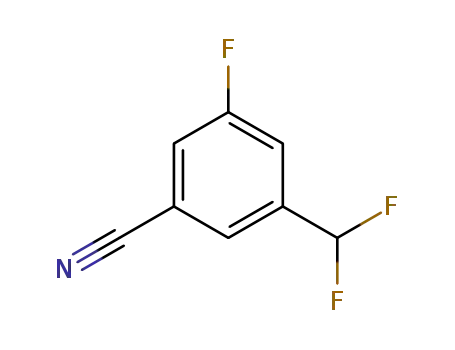 Molecular Structure of 867366-77-6 (3-(difluoromethyl)-5-fluorobenzonitrile)