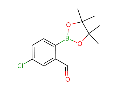 Molecular Structure of 1132669-91-0 (4-Chloro-2-forMylphenylboronic acid, pinacol ester)