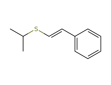 Benzene, [2-[(1-methylethyl)thio]ethenyl]-, (E)-