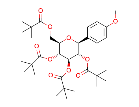 2,3,4,6-tetra-O-pivaloyl 1-(2-anisyl)-1-deoxy-β-D-glucopyranose
