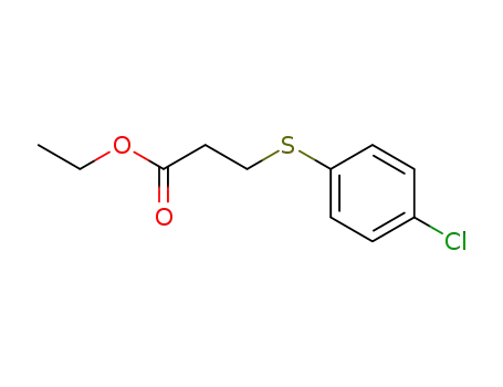 Molecular Structure of 137446-81-2 (ETHYL 3-[(4-CHLOROPHENYL)THIO]PROPANOATE)