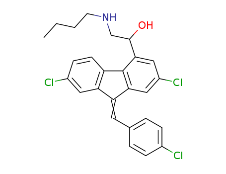 9H-Fluorene-4-methanol,a-[(butylamino)methyl]-2,7-dichloro-9-[(4-chlorophenyl)methylene]-,(9Z)-